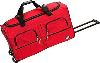 Rockland Melbourne Hardside Expandable Spinner Wheel Luggage, RED, 30