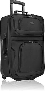 U.S. Traveler Rugged Fabric Expandable Carry-on Luggage Set