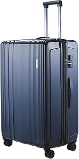 TydeCkare 28 Inch Hardside Expandable Luggage, Checked Medium Luggage & Spinner Silent Wheels, Lightweight ABS+PC Hardshel...