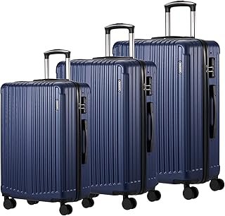 MAZAM 3PCS Suitcase Luggage W/ 3 Handles(Top Retractable/Top/Side), Spinner Wheels, Travel Luggage Hardshell W/Lightweight...