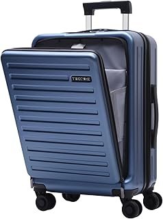 TydeCkare 20 Inch Carrry On Luggage with Front Zipper Pocket, 45L, Lightweight ABS+PC Hardshell Suitcase with TSA Lock & S...