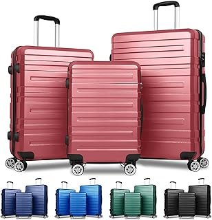 ALFORDSON 3PCs Hardside Luggage Set with ABS & PC Hardshell and TSA Lock, 20