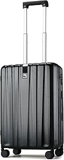 Hanke 20 Inch Carry On Suitcase Lightweight Cabin Suitcase PC Hard Shell Suitcases with Wheels, Jet Black, 20 Inch Carry o...